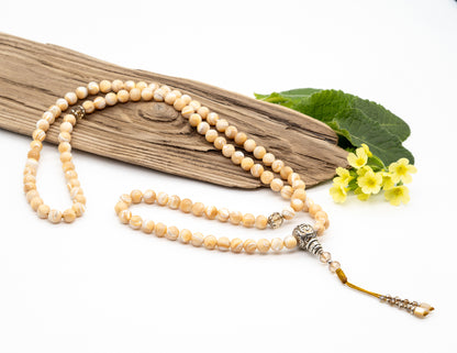 Mother of Pearl Mala – 9mm