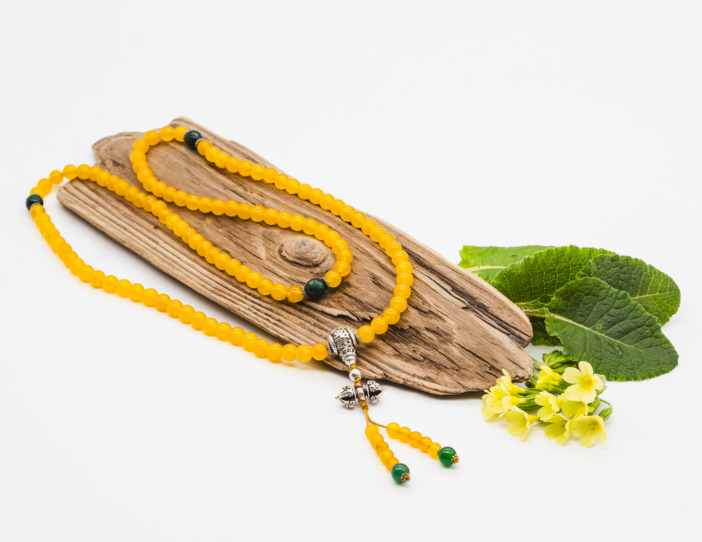 Yellow Jade Mala – 8mm