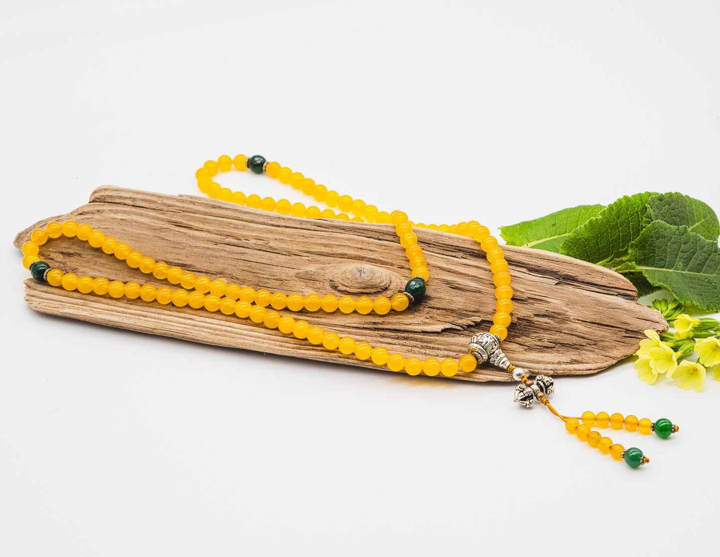 Yellow Jade Mala – 8mm