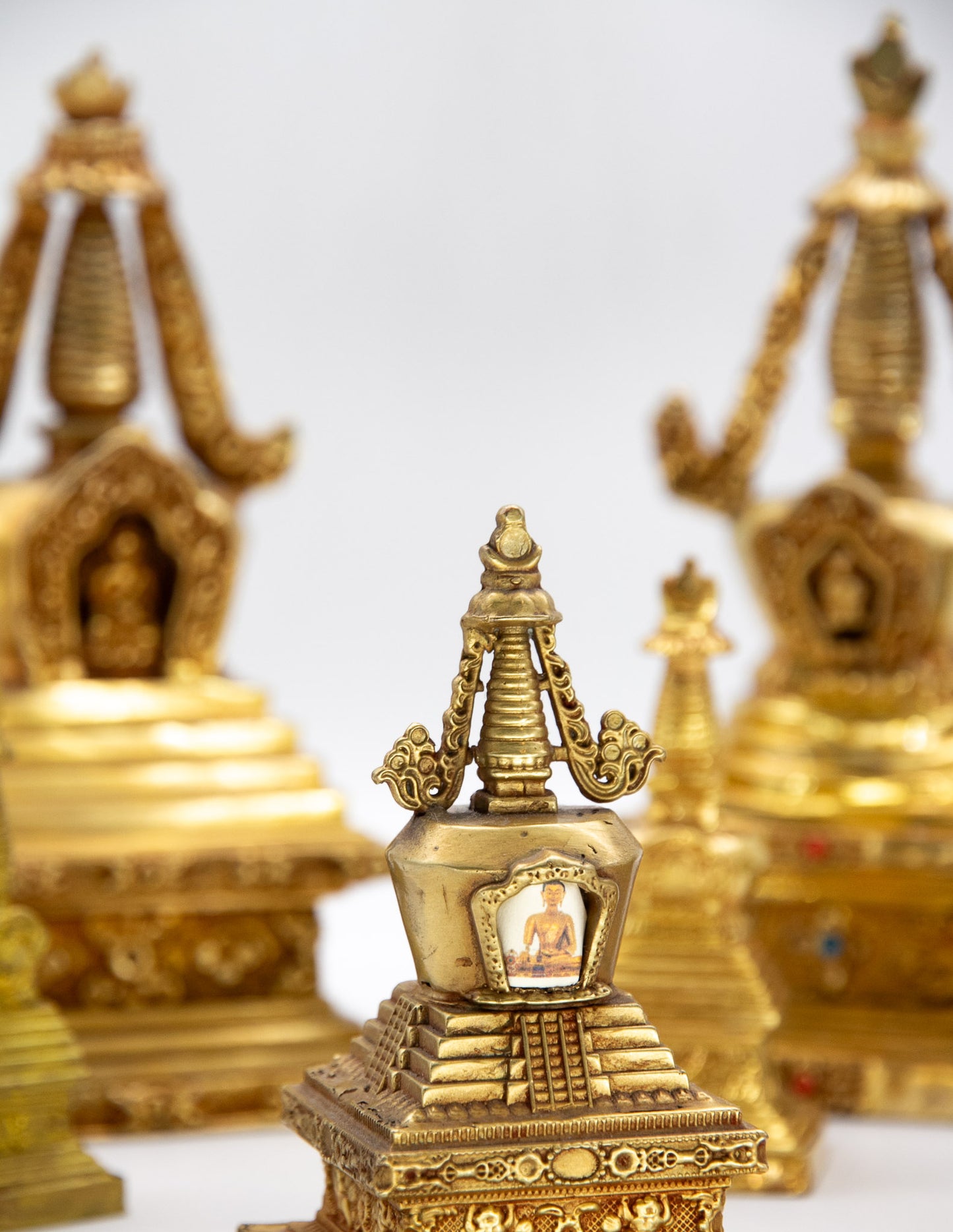 Goldene Stupa der Erleuchtung – 10.5 cm