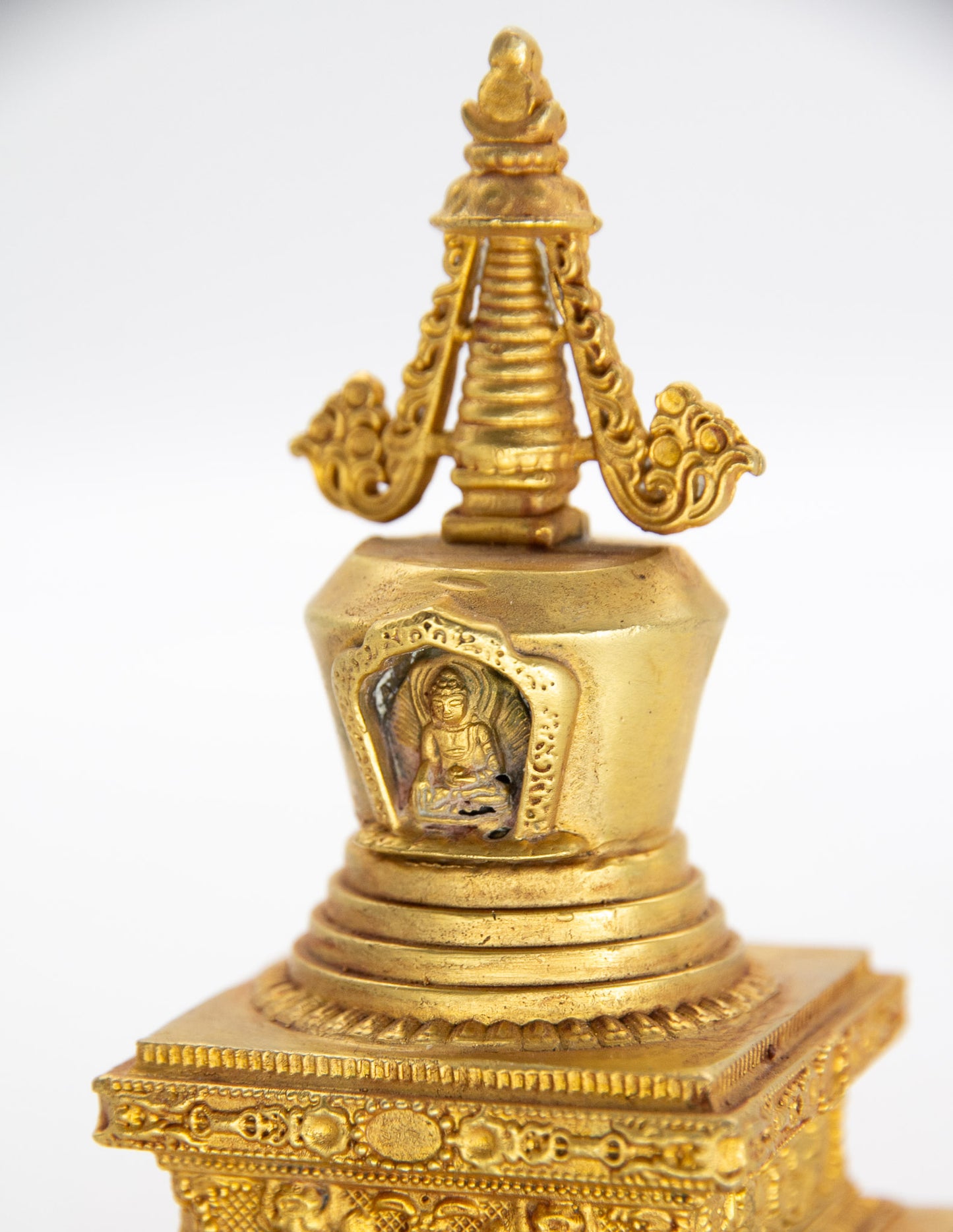 Goldene Stupa der Erleuchtung – 10 cm