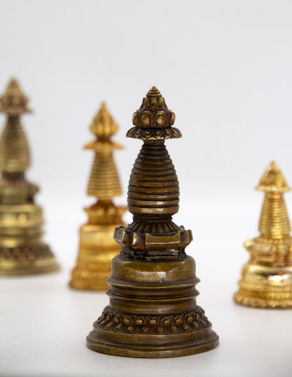 Kadam stupa, bronze – 13 cm