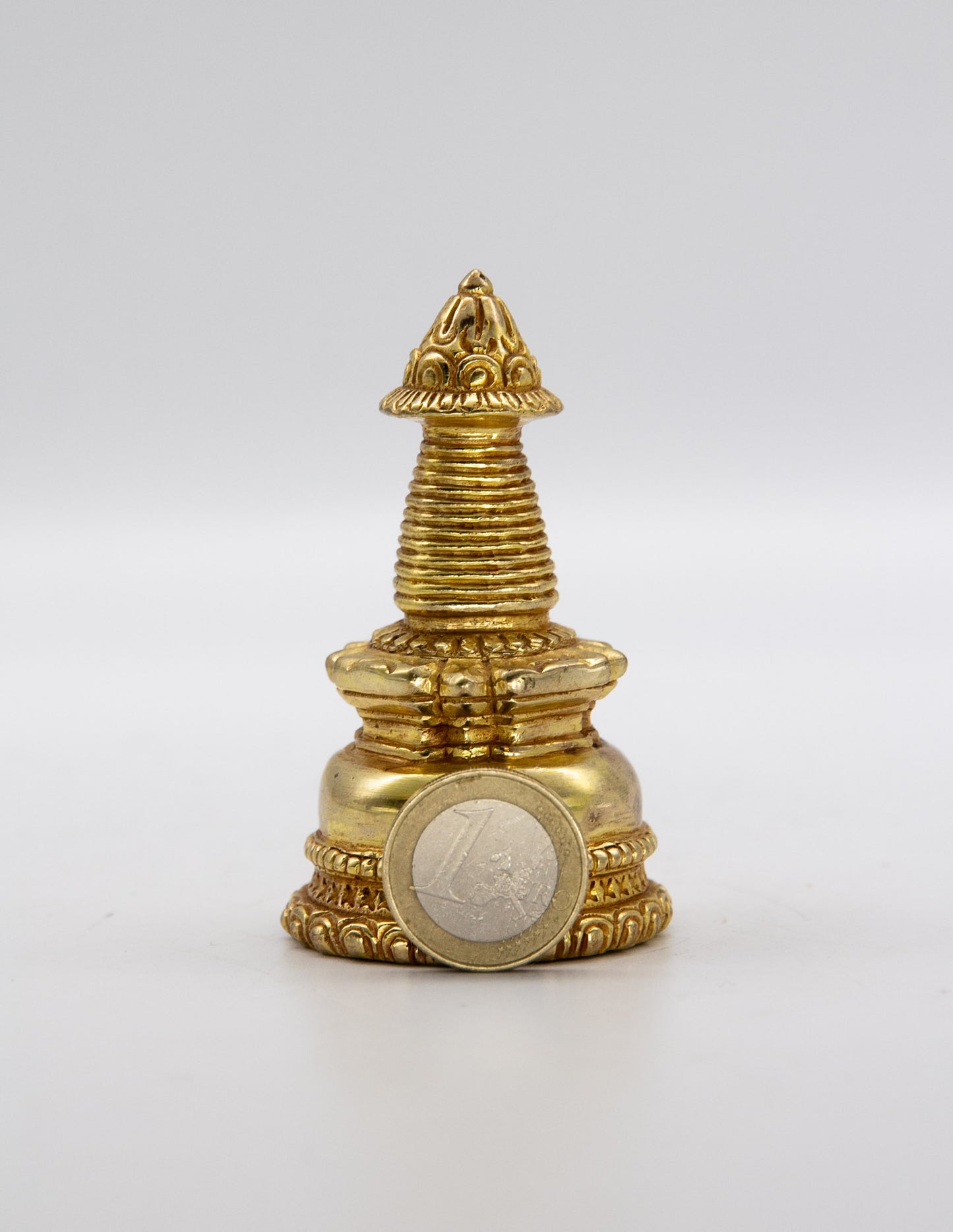 Kadam Stupa, vergoldet - 8cm