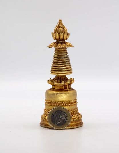 Kadam Stupa, Plaqué Or – 11cm