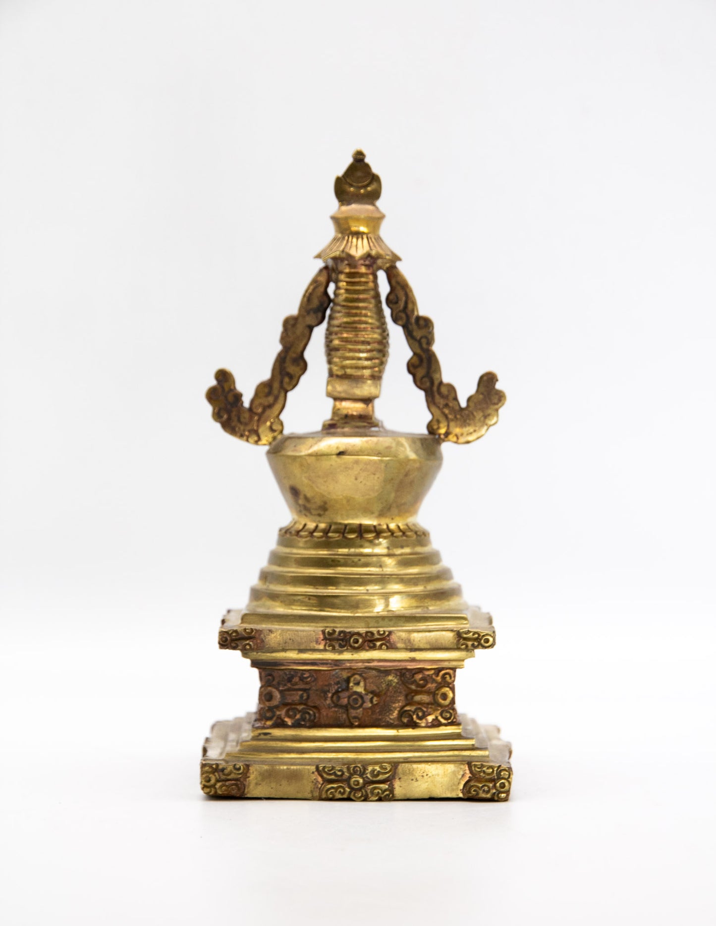 Stupa der Erleuchtung aus Messing – 18cm