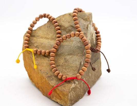 Sandalwood Wrist Mala - 27 Beads