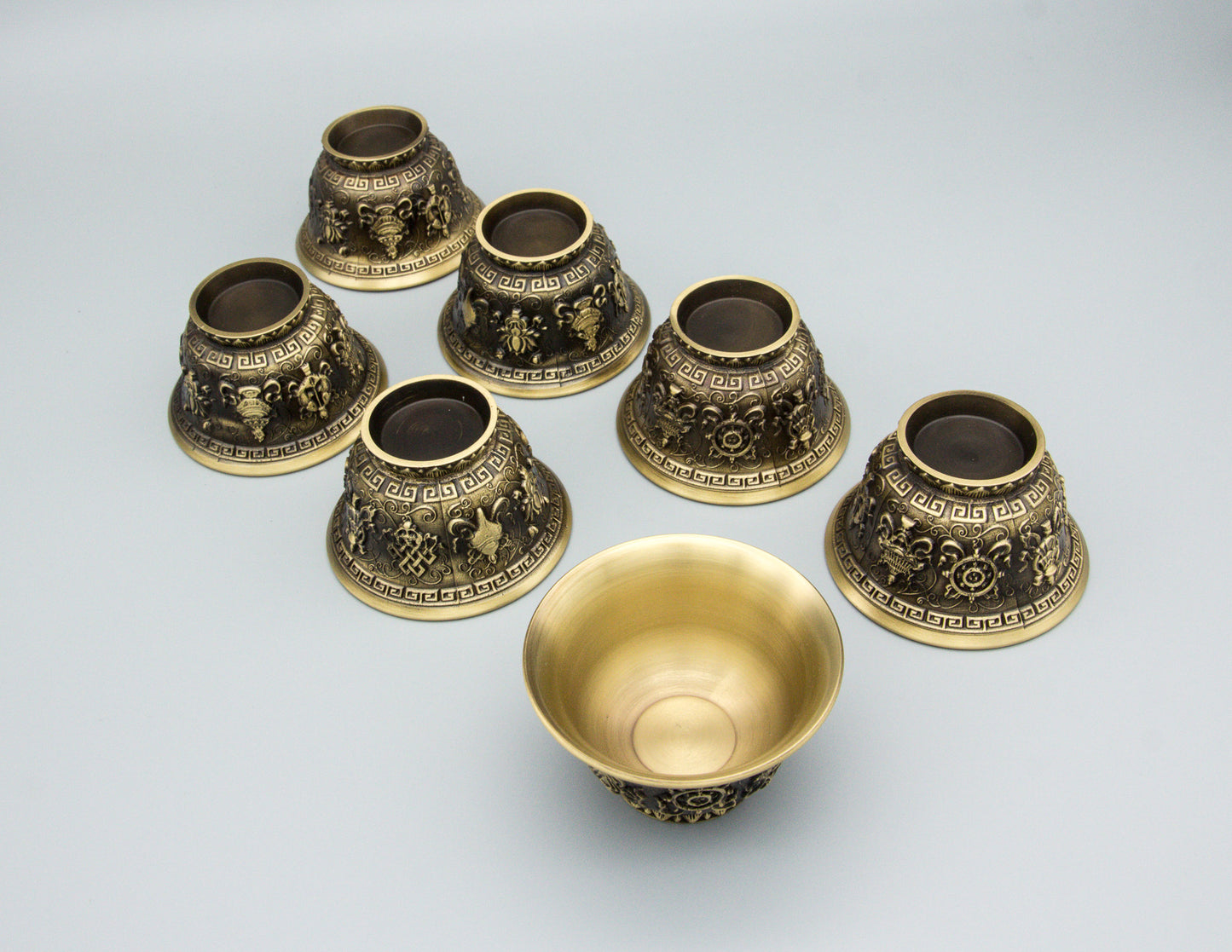 Auspicious Symbols Opferschale Set - 7cm