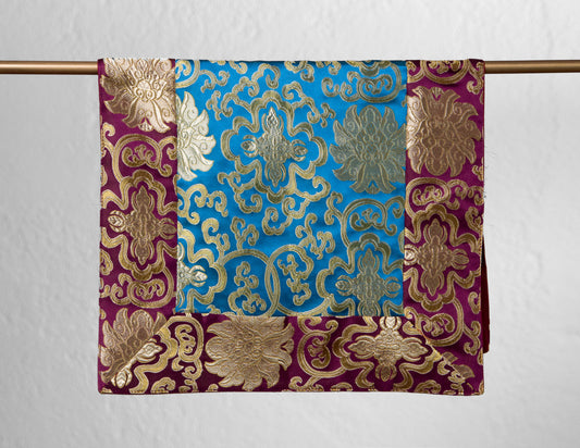 Nappe de Brocart Standard / Couverture de Table d'Entraînement - Violet et Turquoise