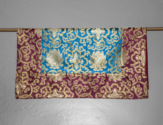 Tissu Brocart Carré / Couverture de Table d'Entraînement - Violet &amp; Turquoise