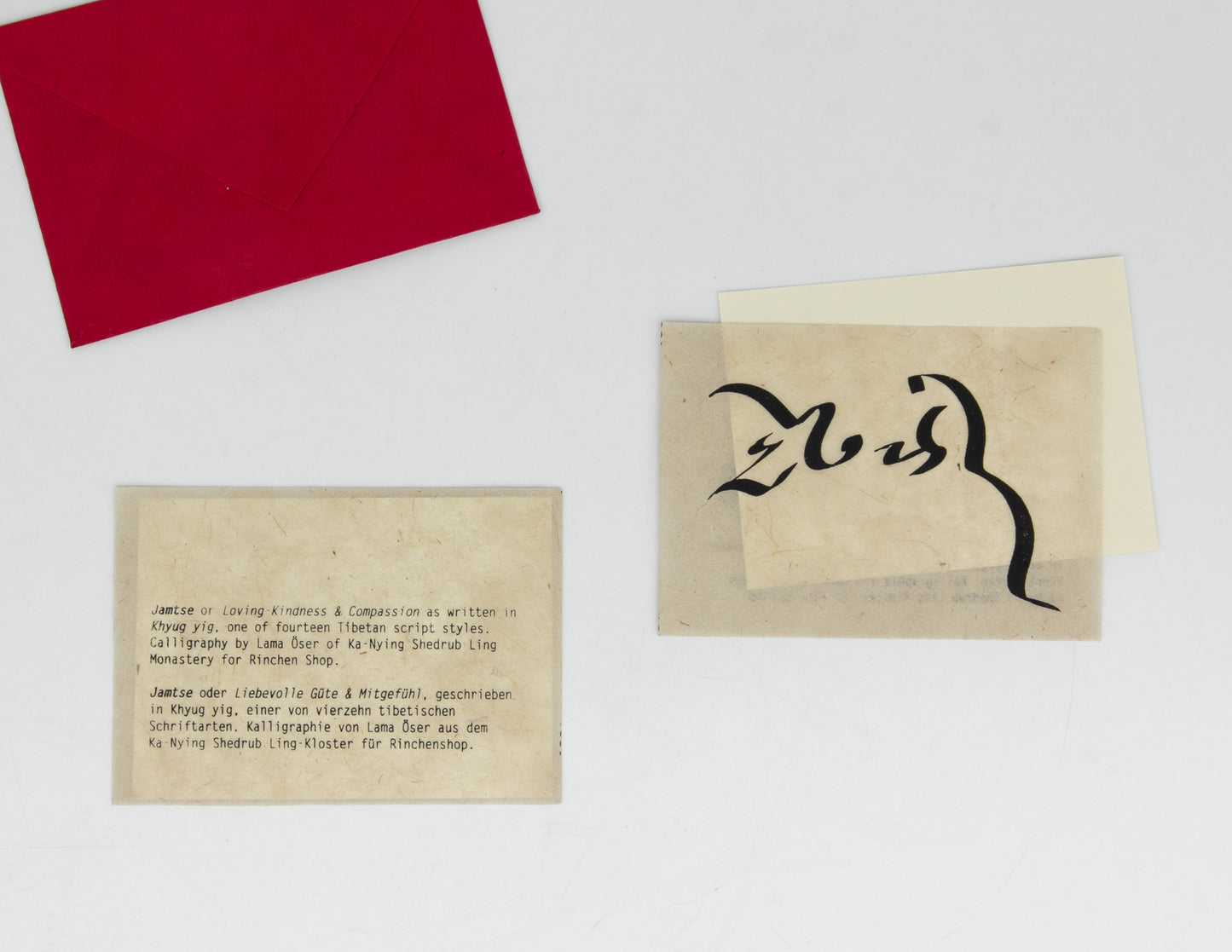 Tibetan Calligraphy Cards