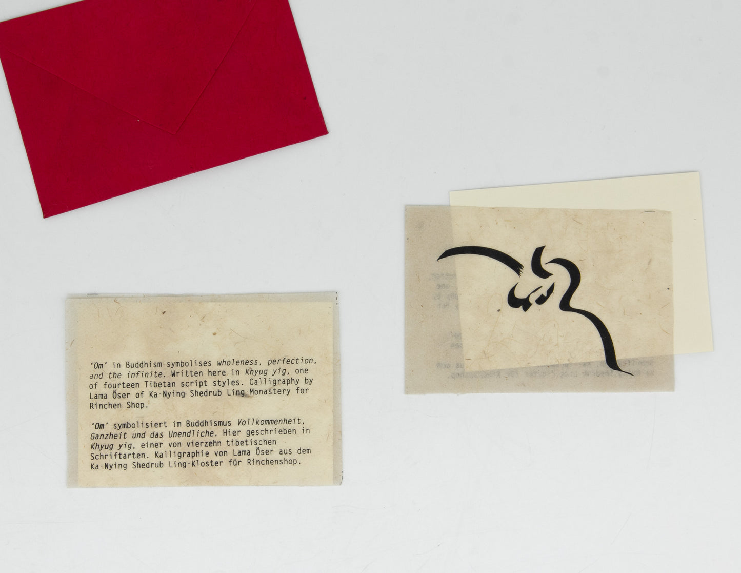 Tibetan Calligraphy Cards