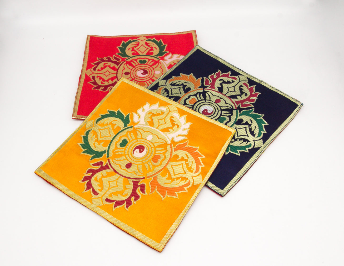 Square Brocade Cloth / Bell & Dorje Mat – Double Dorje