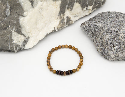 Beige Picture Jasper Bracelet – 6mm