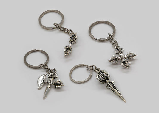 Porte-clés avec symbole du Dharma