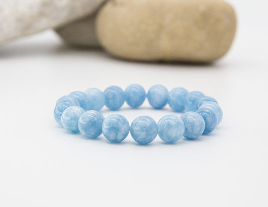 Bracelet aigue-marine simple