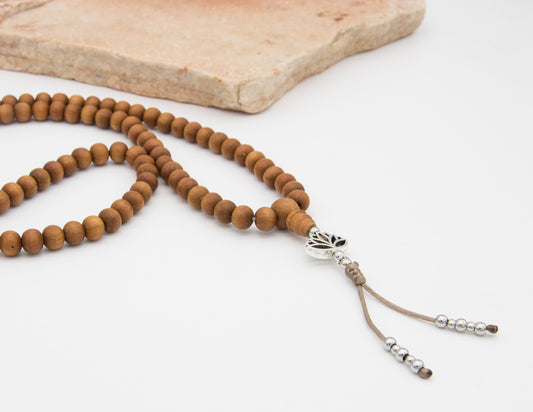 GVUSMIL ite 108 Mala Rosary Beads Yoga Necklace Natural