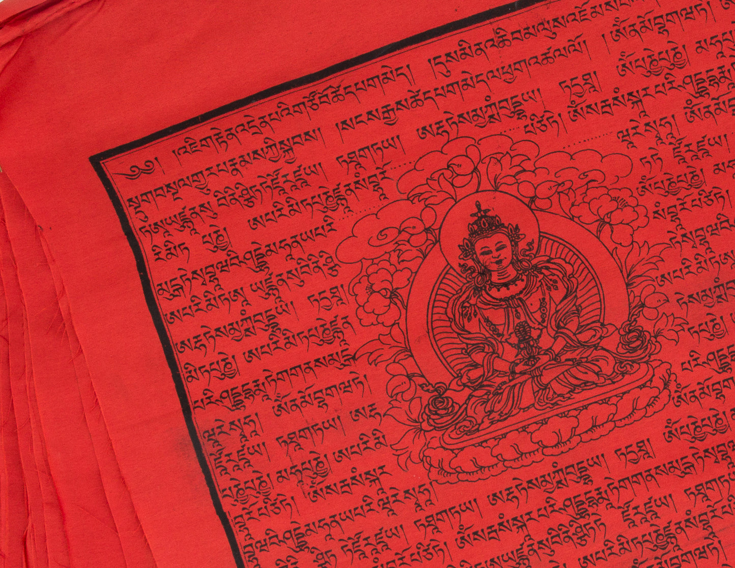 Große Amithayus 'Langes Leben' Gebetsfahnen, 33x33cm, 7,7m
