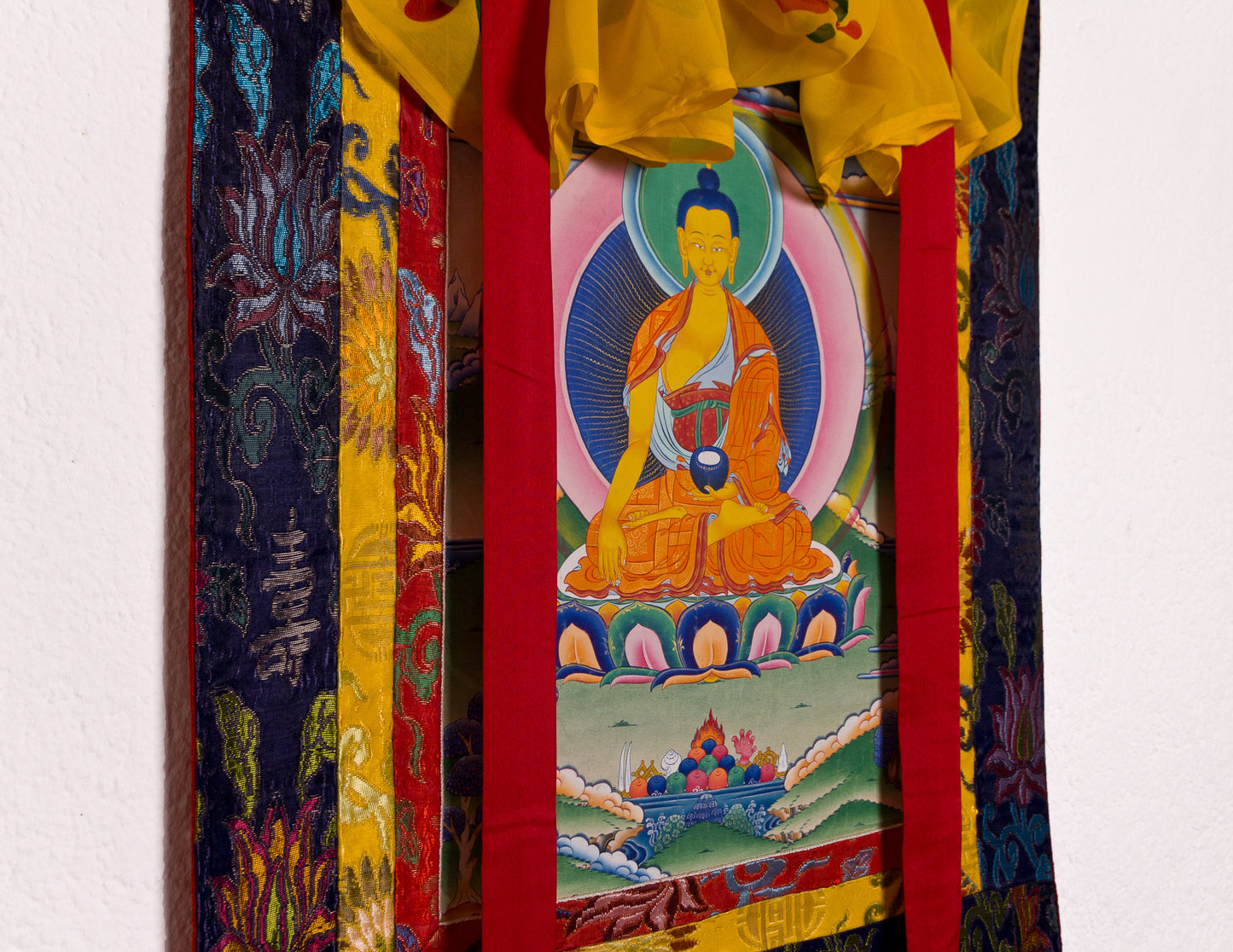Shakyamuni Thangka VI, alter Stil