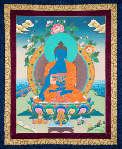 Bouddha de médecine Thangka VI