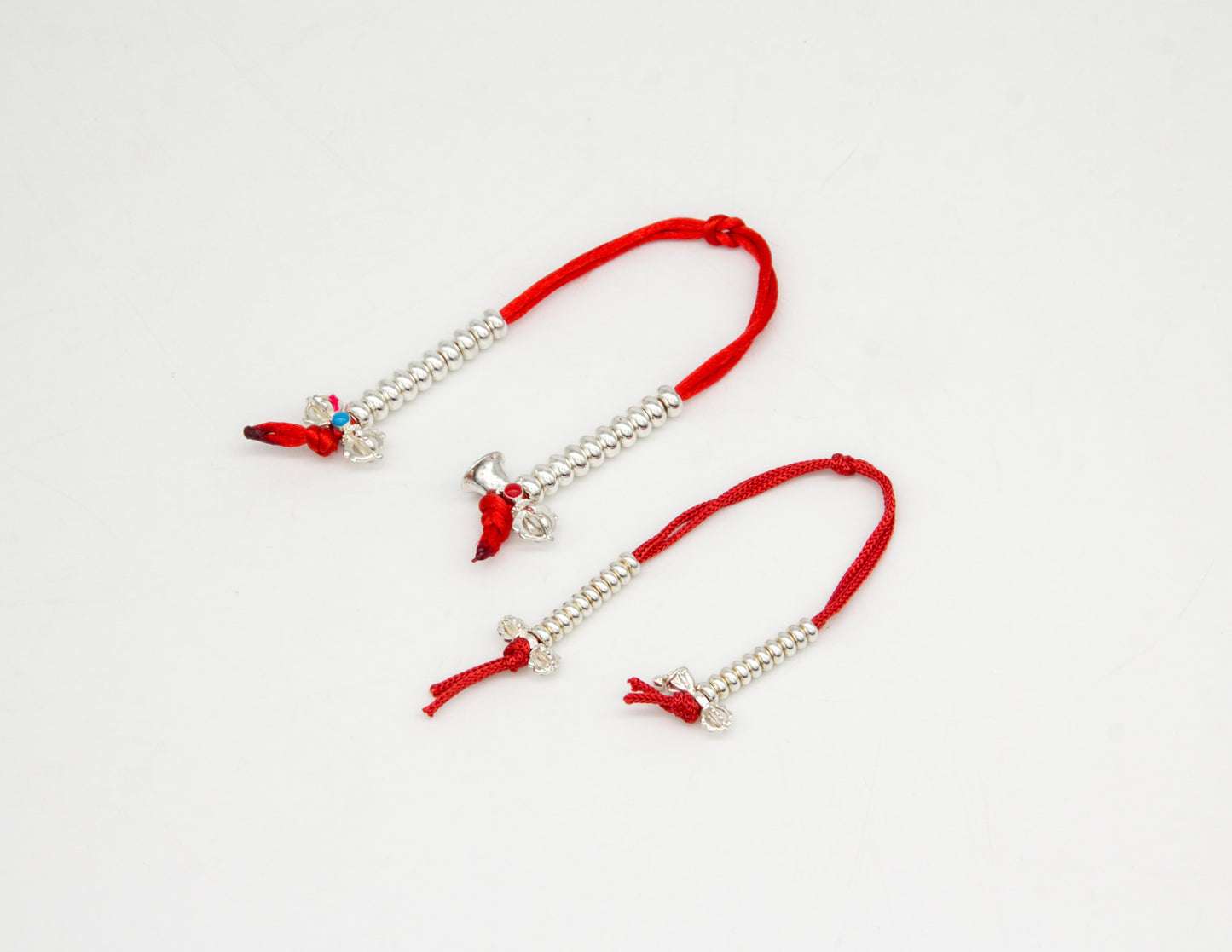 Tibetan Mala Counters with Red Cord